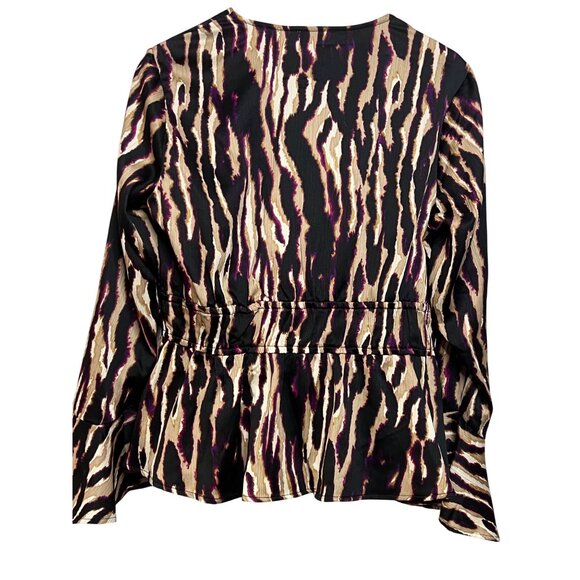 Sofia Jeans by Sofia Vergara Multi-colored Drape Knot Top NWT LARGE - Picture 2 of 16